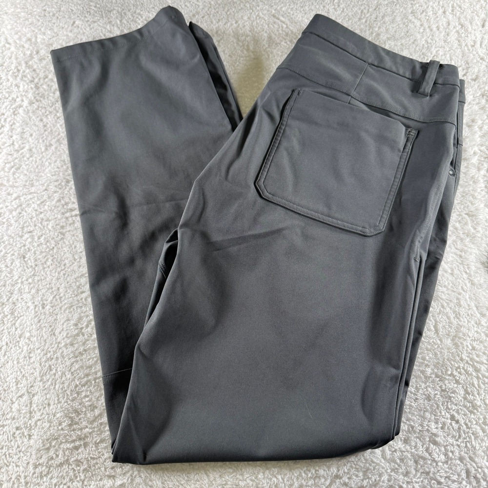 Lululemon‎ ABC Men's Dress Pants Athletic Stretch Straight Gray 34x33 Clean Work